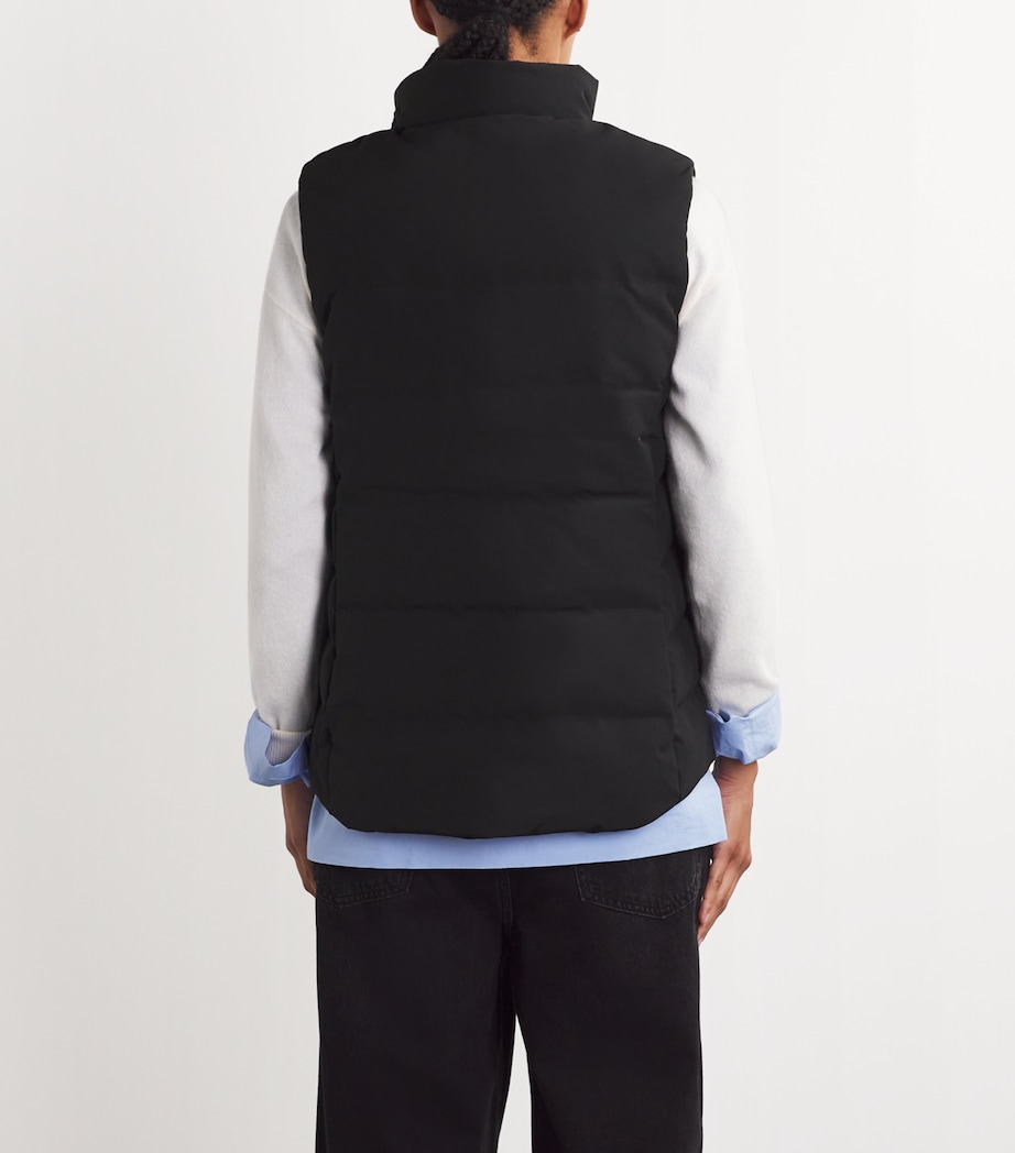 Down-Filled Padded Freestyle Gilet 61 BLACK Image 8