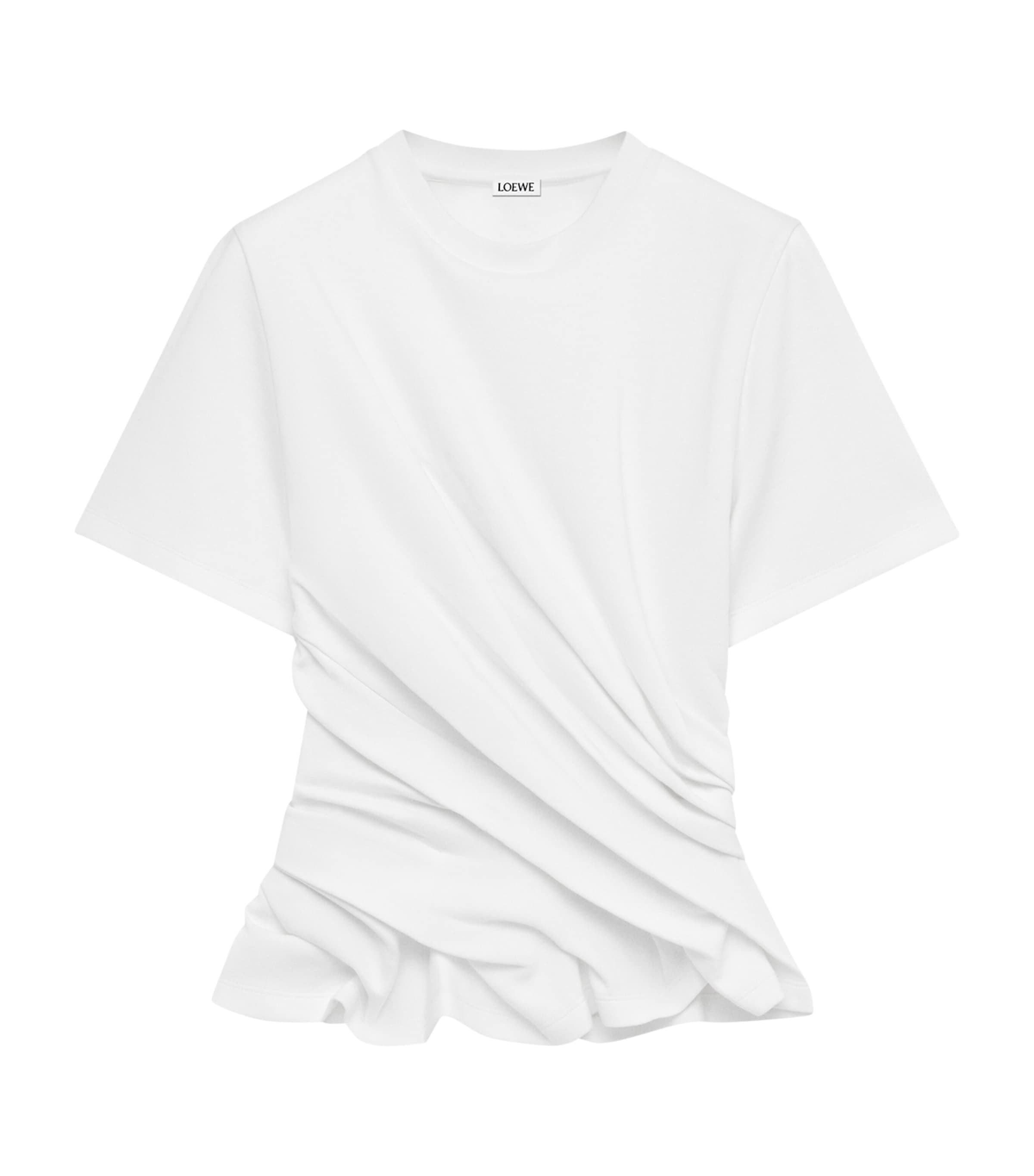 Loewe Twist-detail T-shirt In White