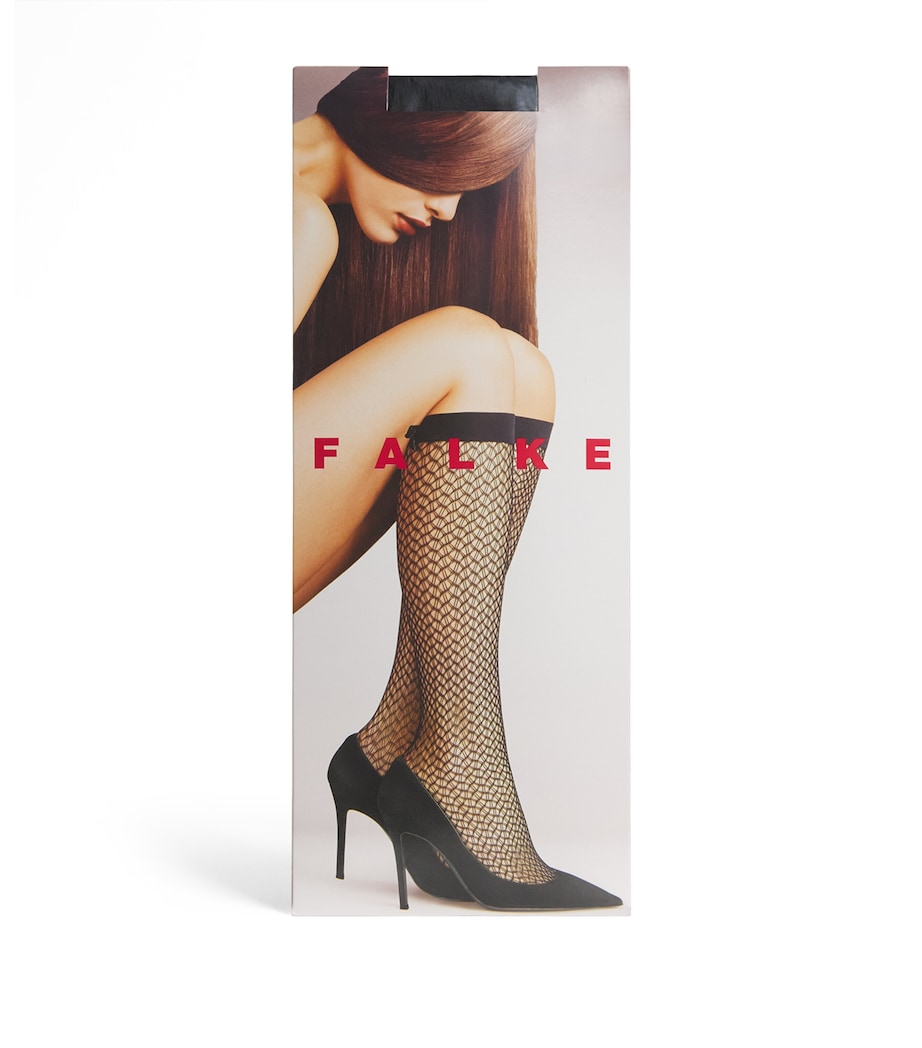 Falke Womens Knee-High Miss Ribbon Socks Black Image 1