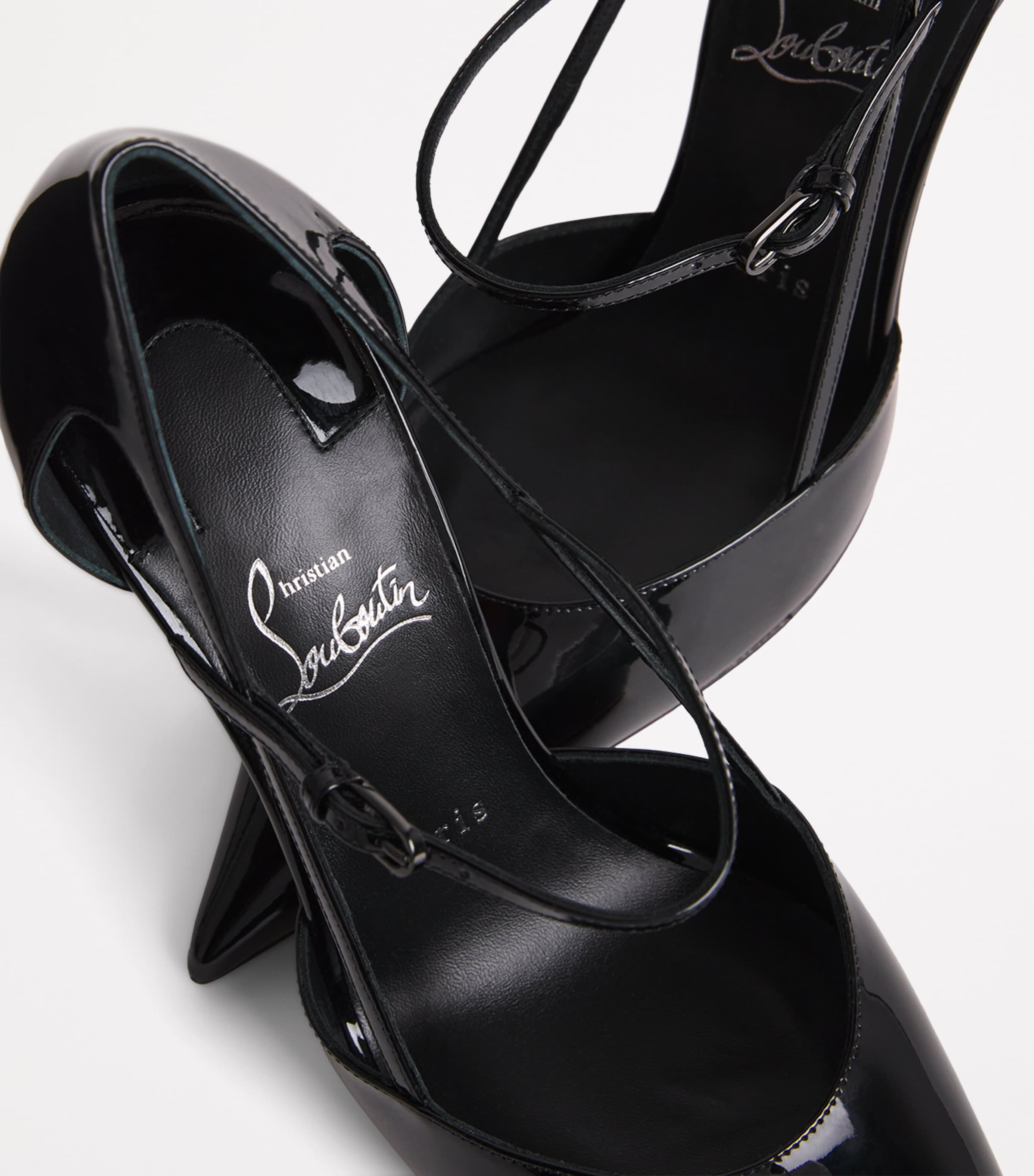 Christian Louboutin Miss Z Patent Leather Strap Pumps 100