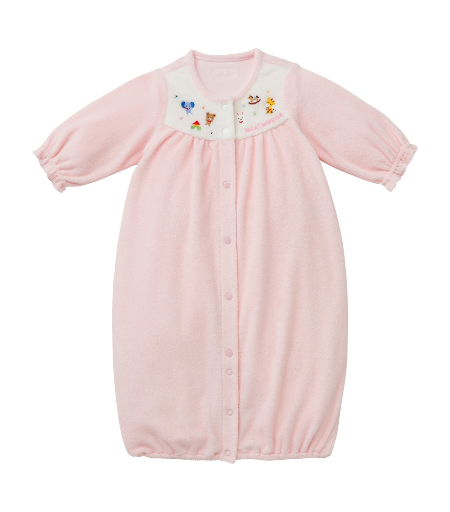 Miki House Cotton-Blend Playsuit (0-3 Months) Image 1