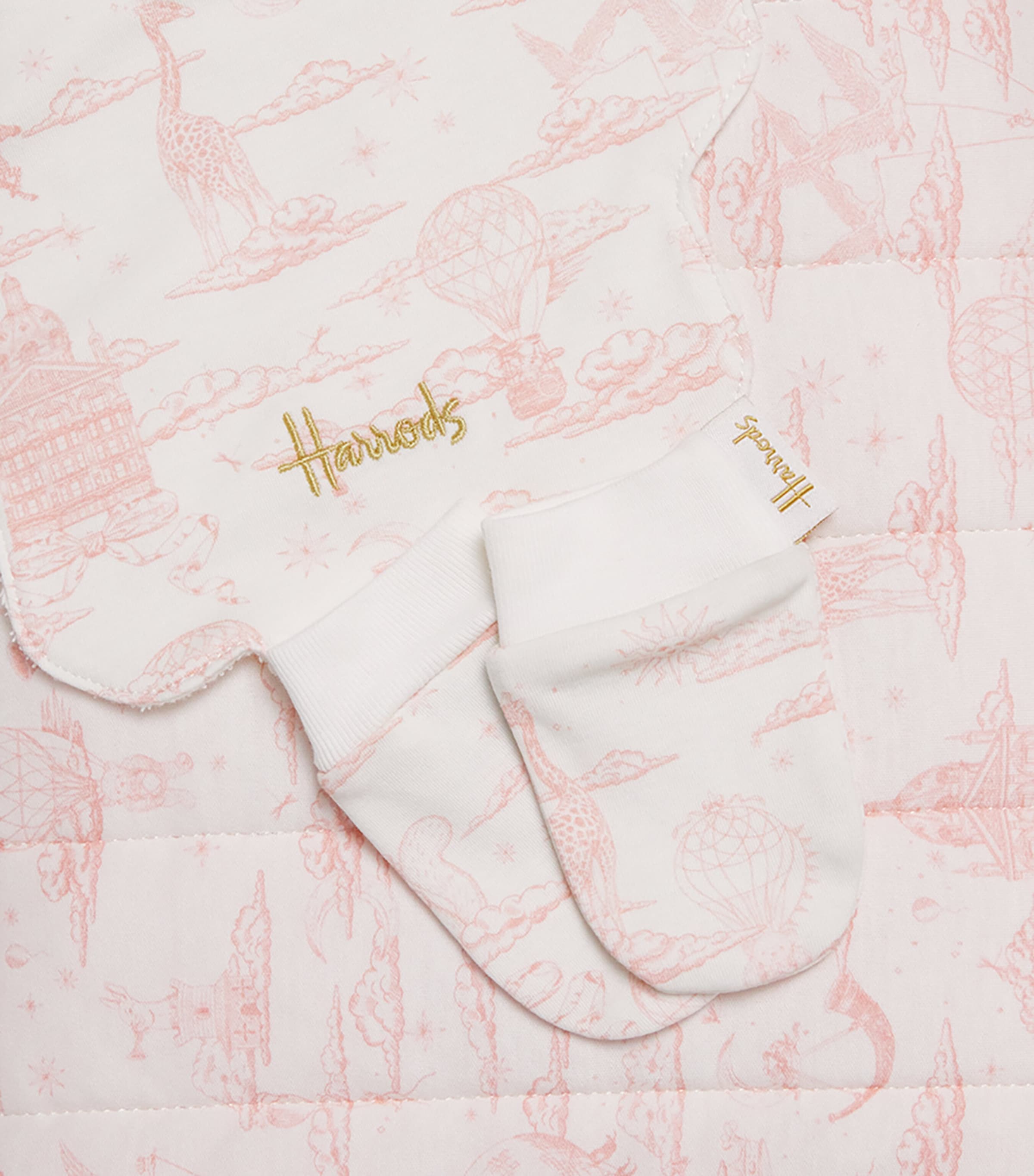 Cotton Jersey Balloon Baby Gift Set (0-18 Months) PINK Image 3