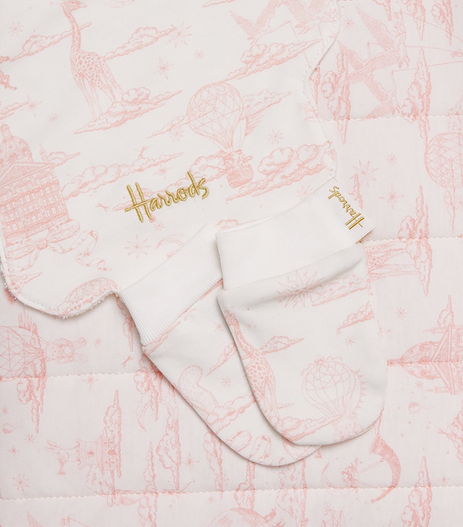 Cotton Jersey Balloon Baby Gift Set (0-18 Months) PINK Image 3