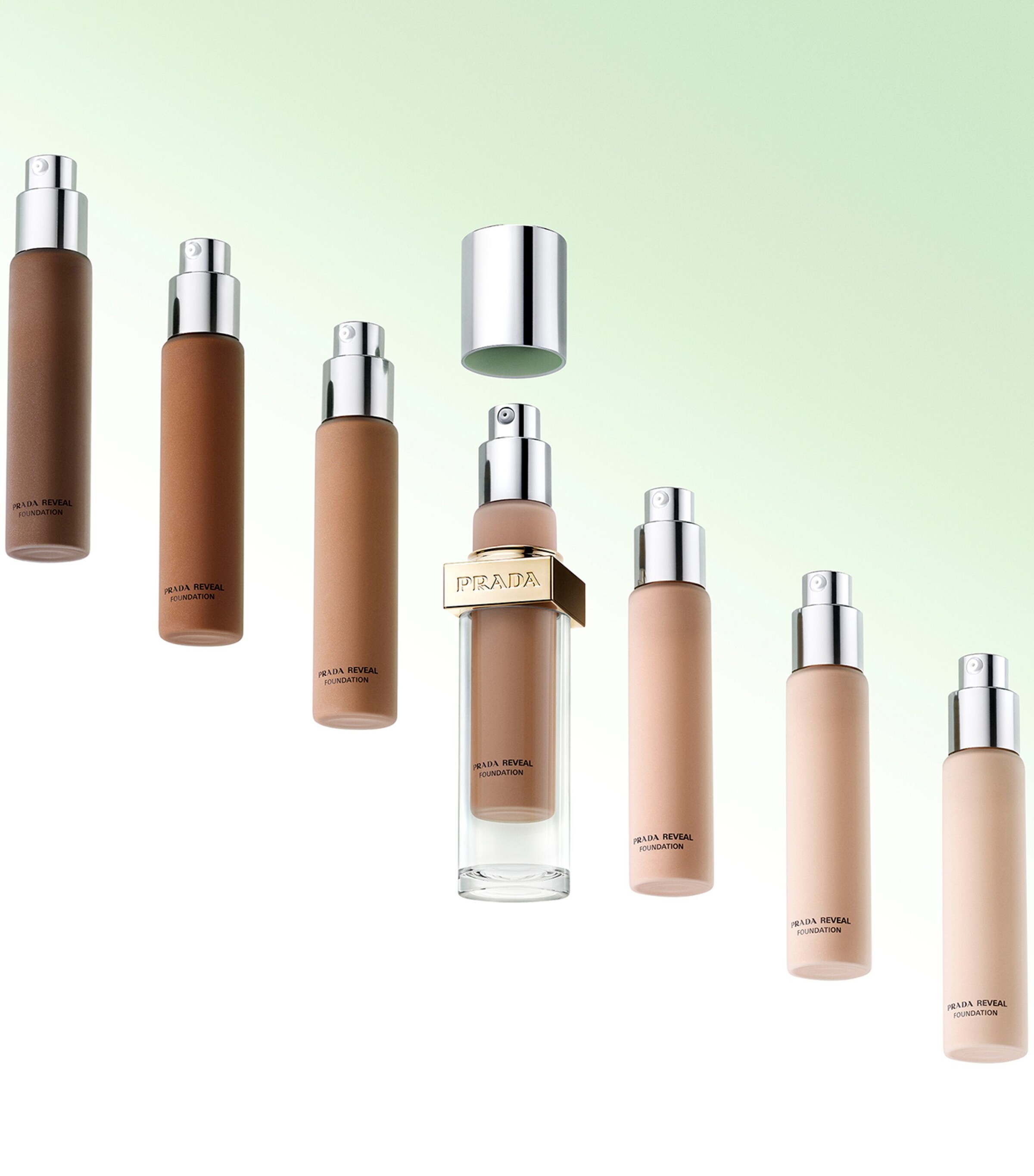 ファンデーション PRADA REVEAL FOUNDATION 40Y11Y Dn85 - Dark Neutral Prada Reveal Skin Optimizing Foundation