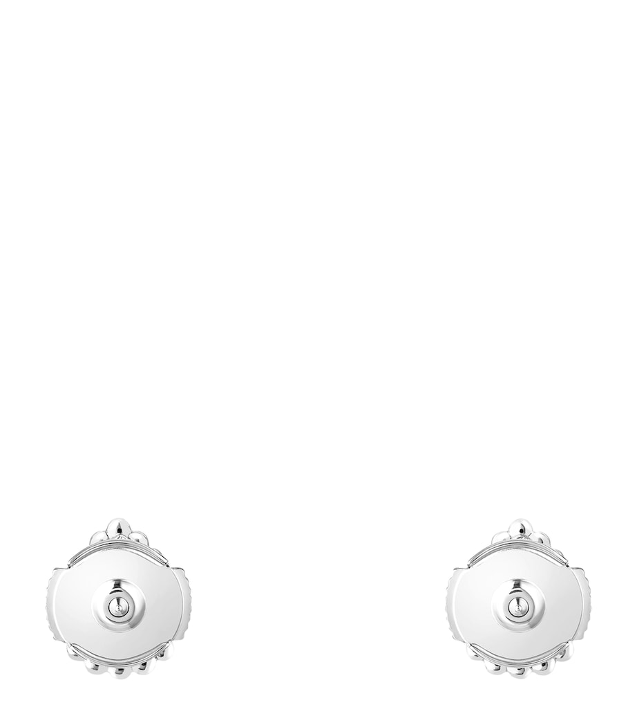Extra Small White Gold and Diamond Serpent Bohème Motif Earrings WHITE Image 4