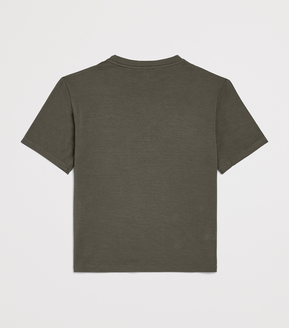 Homebody Kids Stripe-Pocket Pyjama Top (4-16 Years) Charred Green Image 2