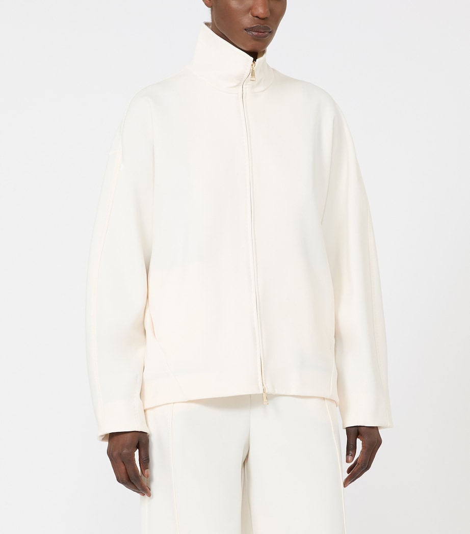 Jersey High-Neck Jacket IVORY Image 2