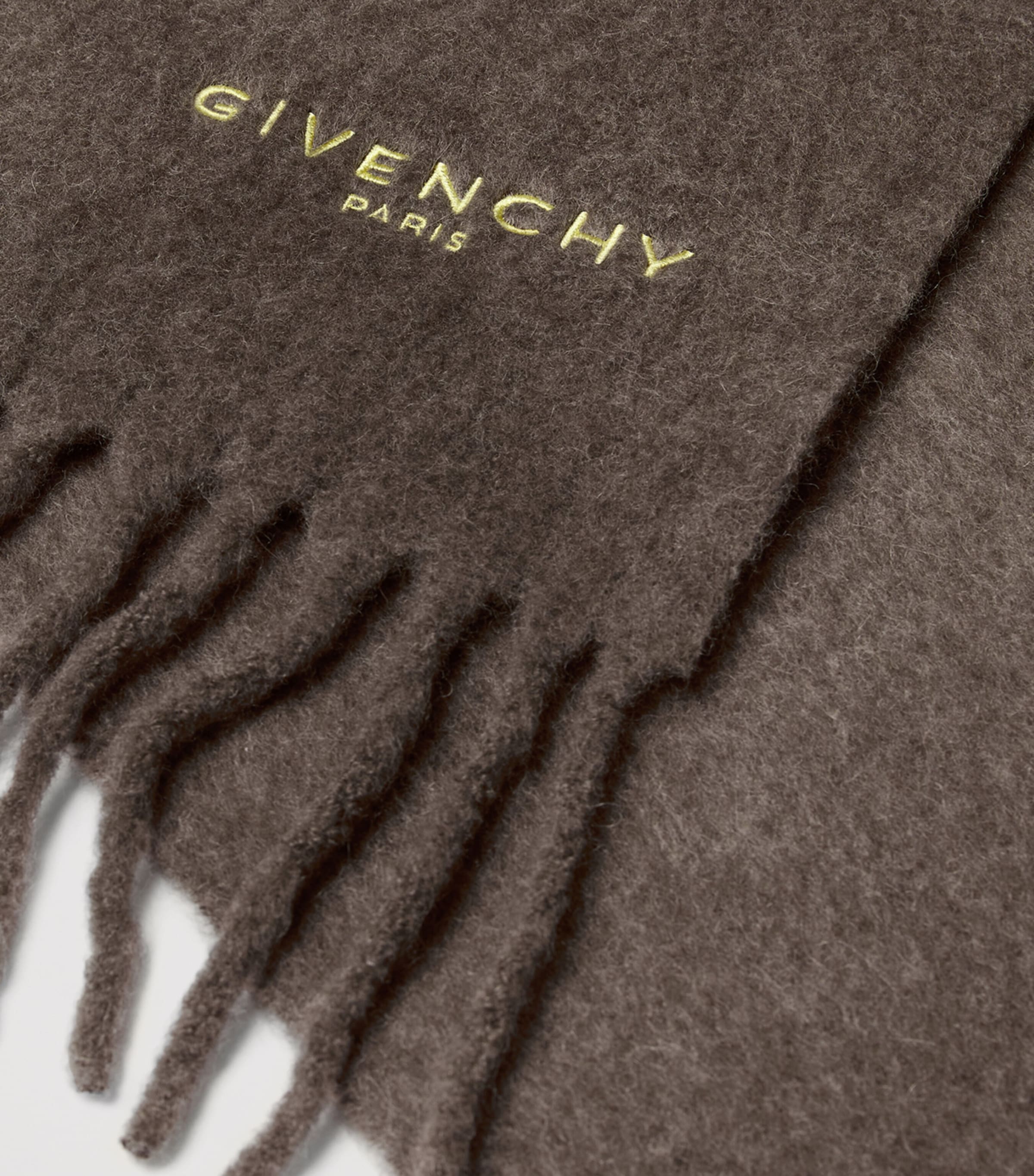 Alpaca-Blend Logo Scarf CARAMEL BROWN Image 2