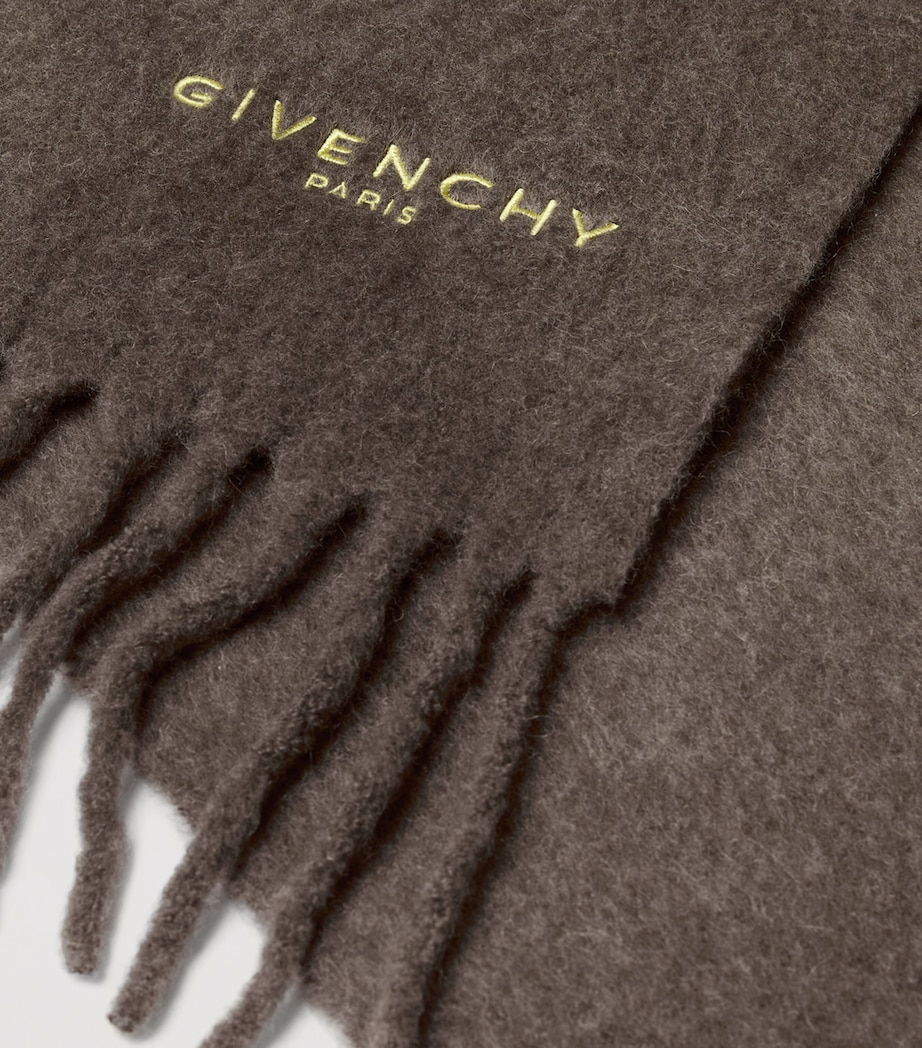 Alpaca-Blend Logo Scarf CARAMEL BROWN Image 2