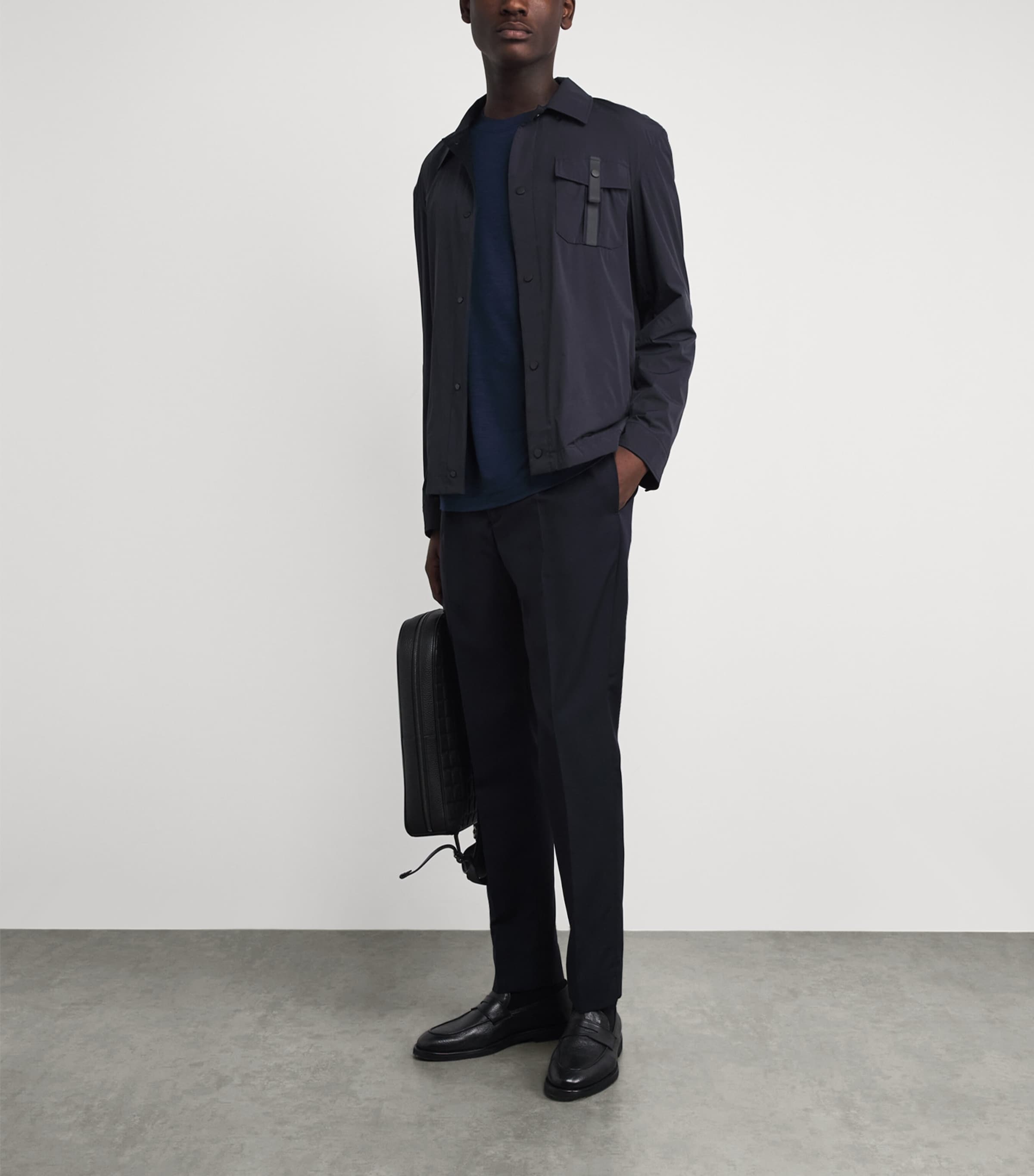 Sease Mens Jib Set Overshirt Dark Blue Image 2