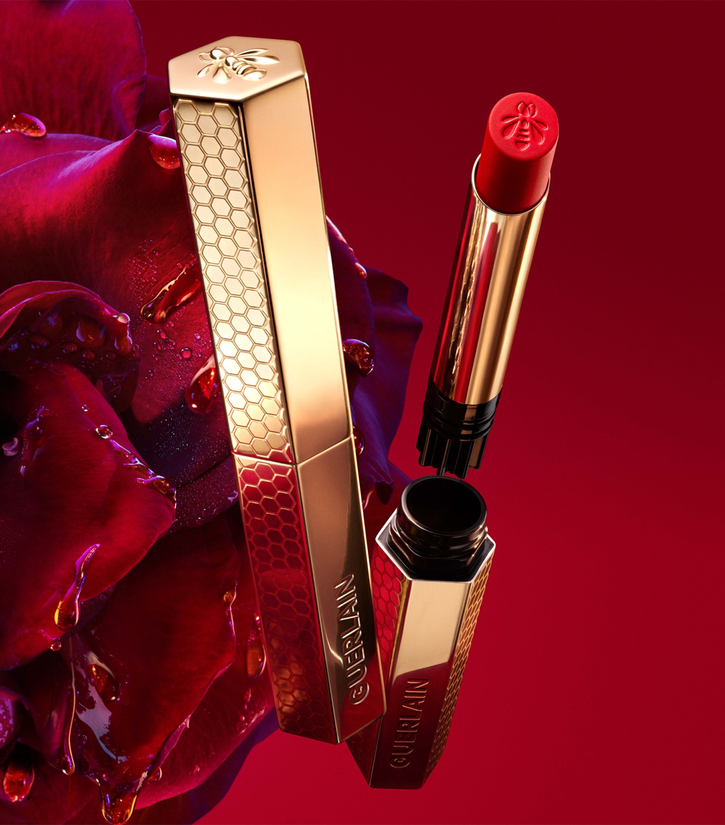 Guerlain KissKiss Honey-Infused Intense Lipstick - Refill Pure Hibiscus Image 3