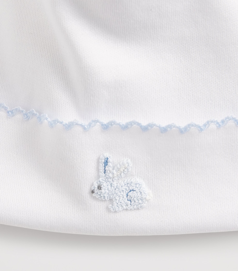 Pima Cotton Spring Bunny Hat K191WHITE/LT BLUE Image 3