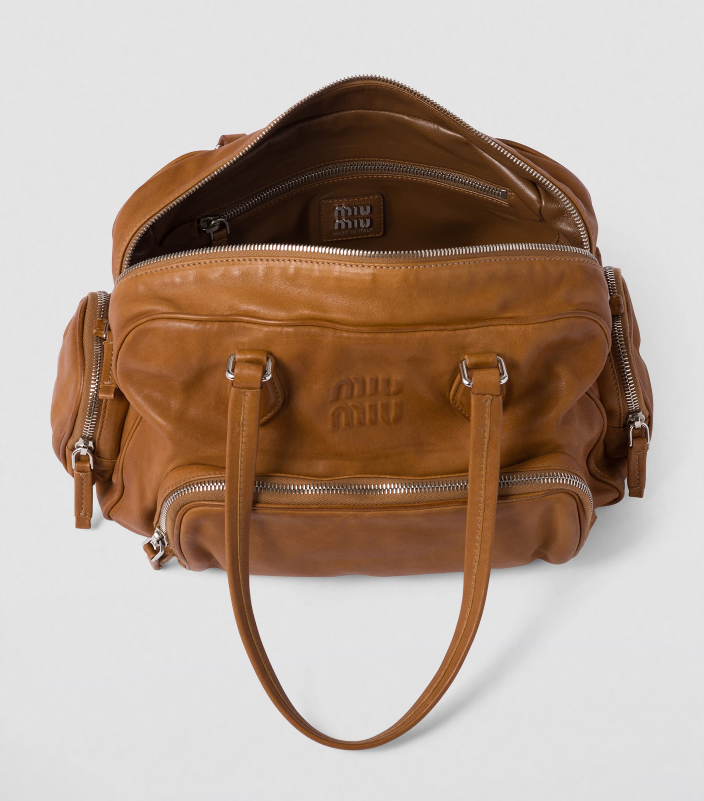 Nappa Leather Top-Handle Bag F098L Image 8