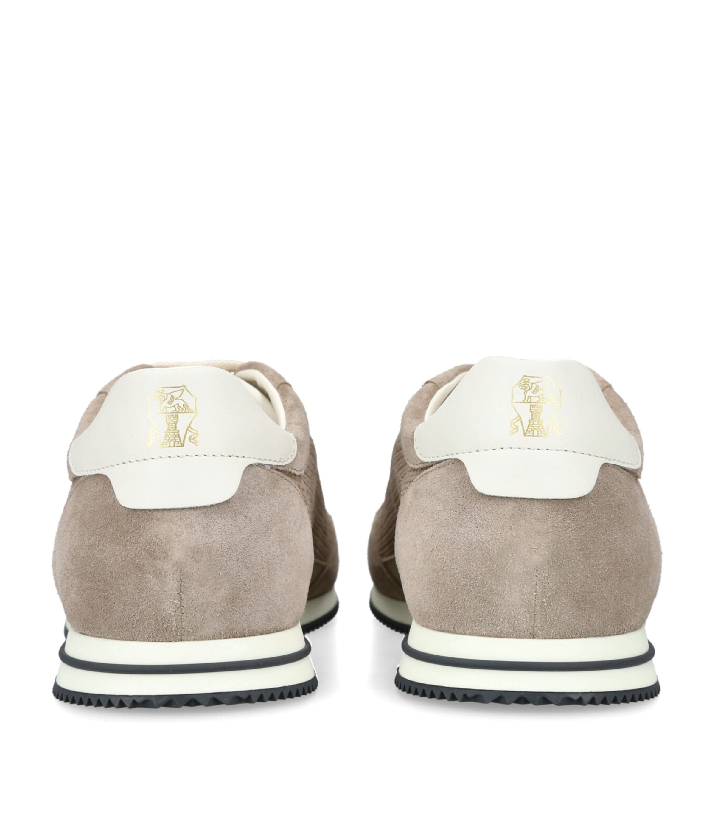 Brunello Cucinelli Suede Low-Top Sneakers Taupe Image 2