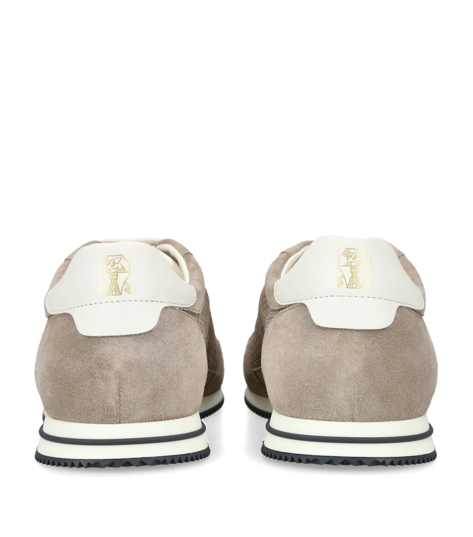 Brunello Cucinelli Suede Low-Top Sneakers Taupe Image 2