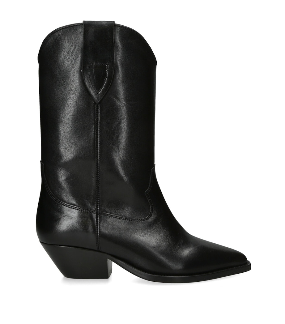 Leather Duerto Cowboy Boots 40 BLACK Image 1