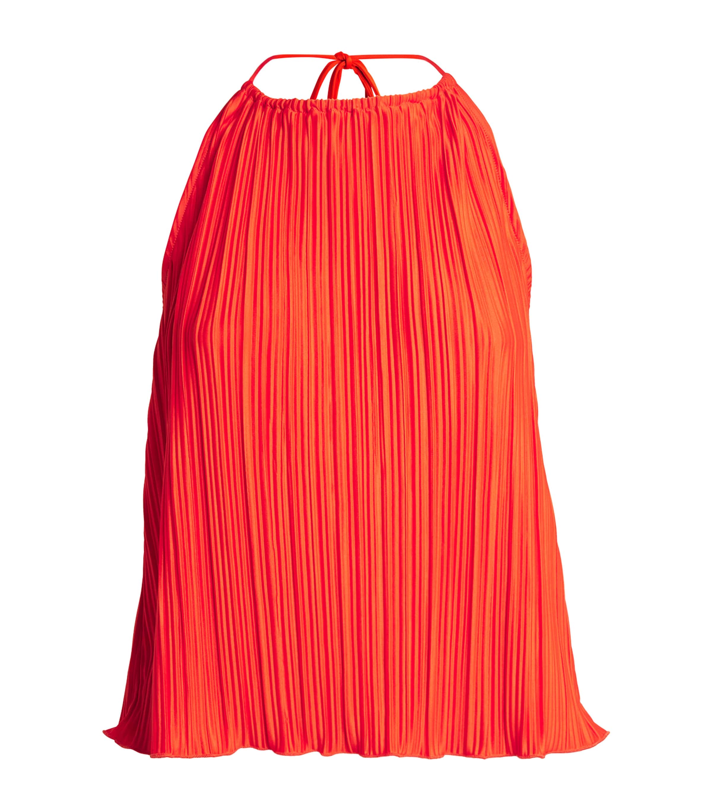 Good American Always Fits Plisse Halter Roma002 In Red