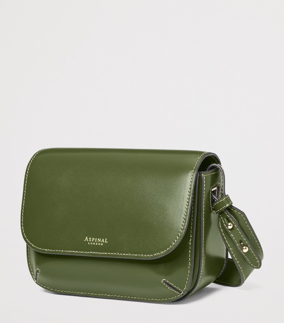 Aspinal Of London Leather Ella Cross-Body Bag Mossgreen Image 2