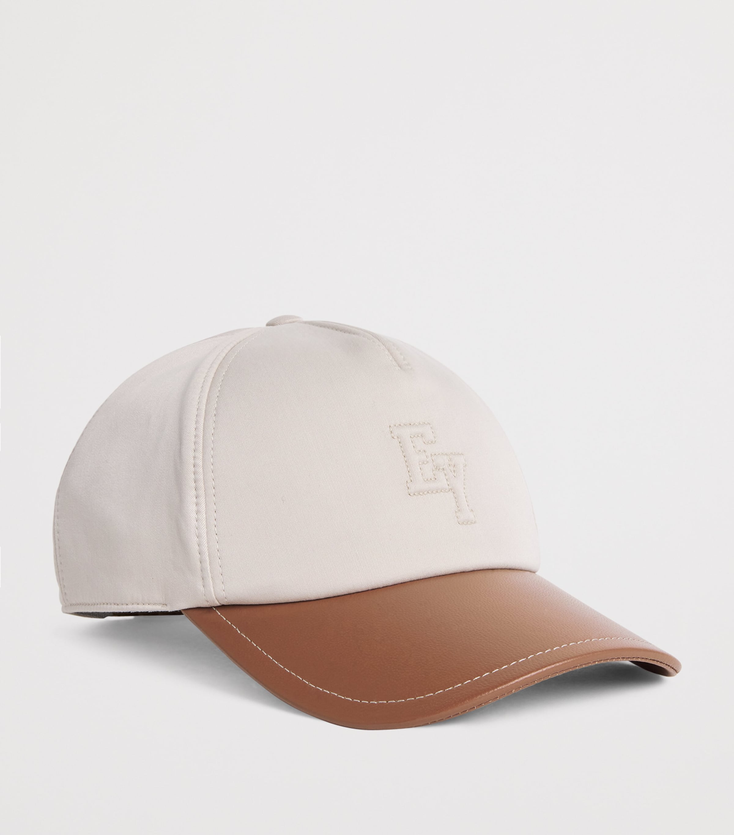 Silk-Leather EY Baseball Cap SABBIA E MORO Image 2