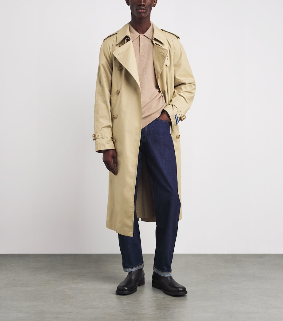 Cashmere Long-Sleeve Polo Shirt 1PM - BEIGE Image 2