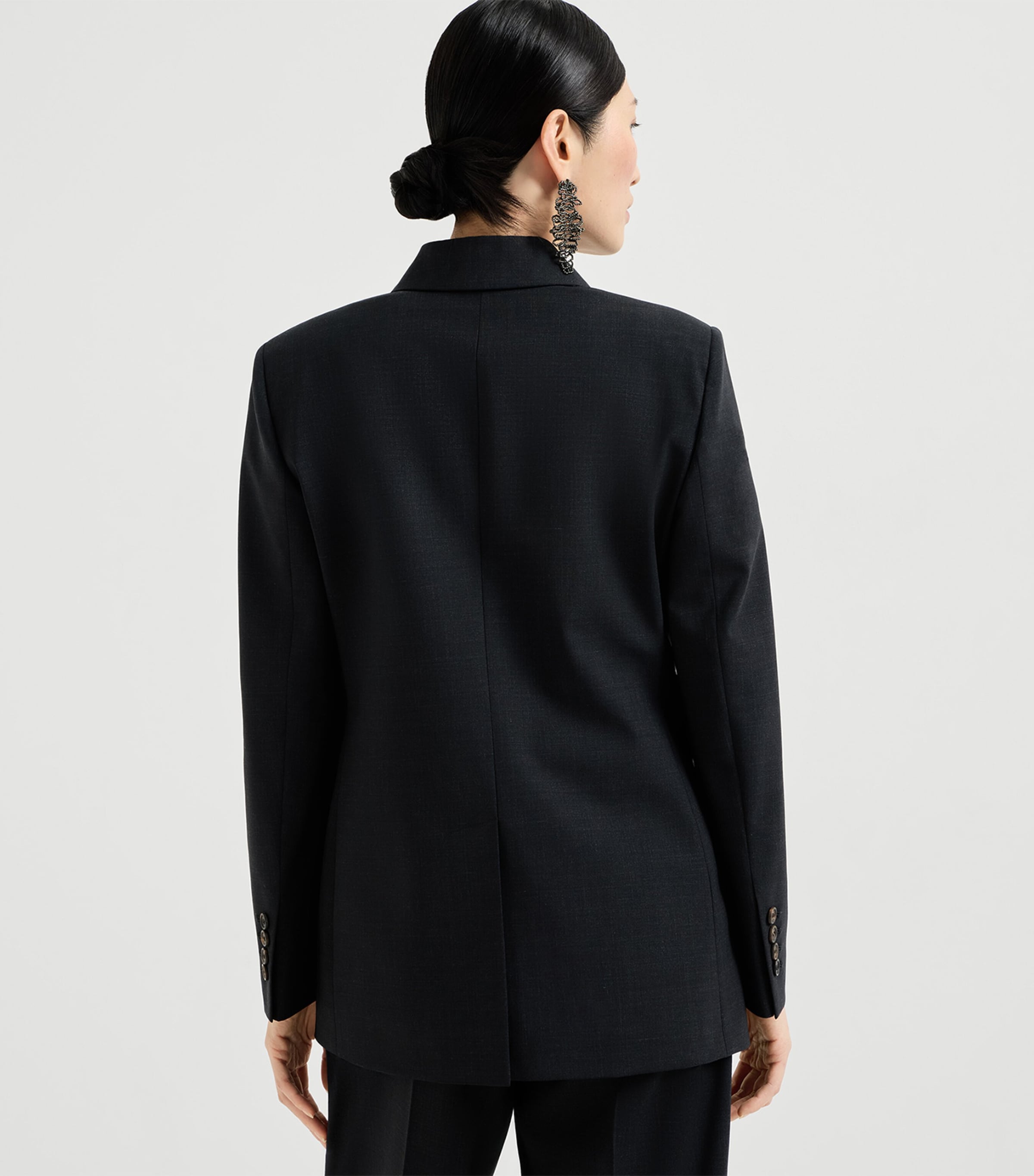 Brunello Cucinelli Womens Tropical Luxury Wool Blazer Image 5