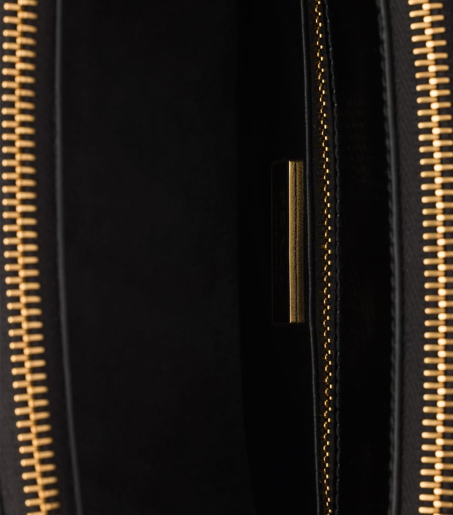 Small Saffiano Leather Galleria Top-Handle Bag F0002 Image 4