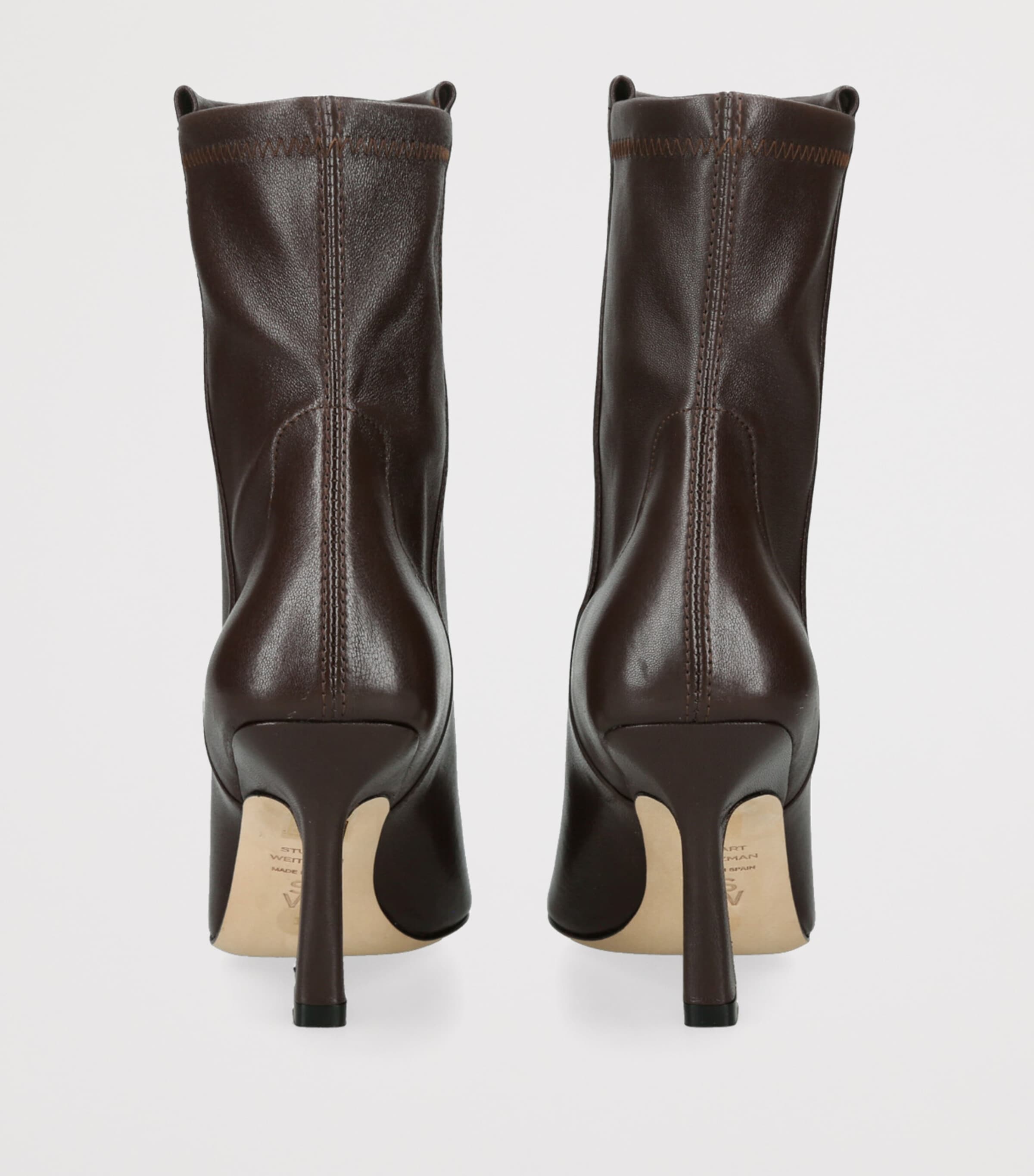 Leather Vinnie Ankle Boots 85 BROWN Image 2