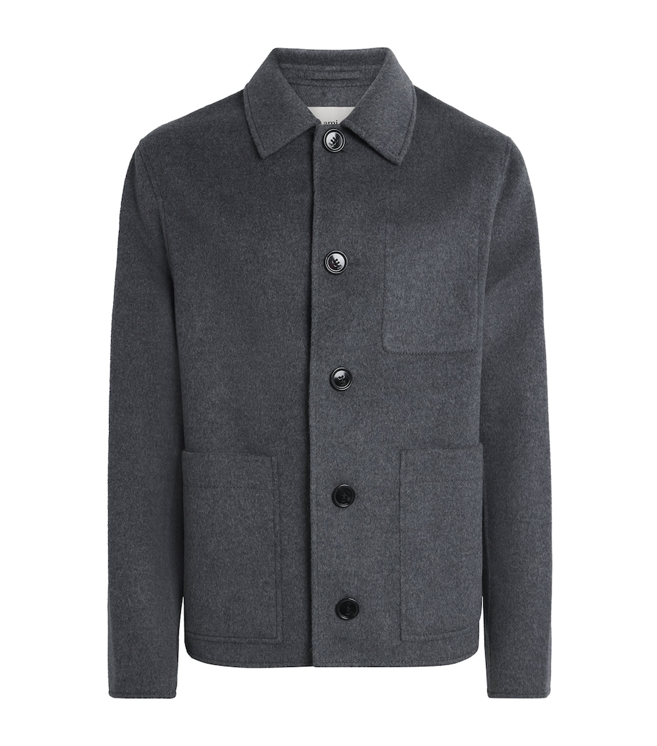 Wool-Cashmere Overshirt 055 - GRIS CHINE Image 1