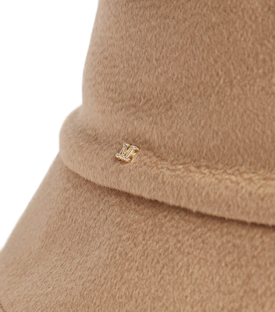 Cashmere-Camel-Silk Reversible Bucket Hat CAMEL Image 8