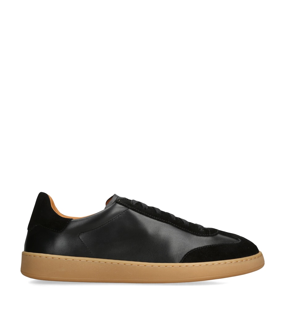 Leather and Suede Kaido 2.0 Sneakers BLACK Image 1