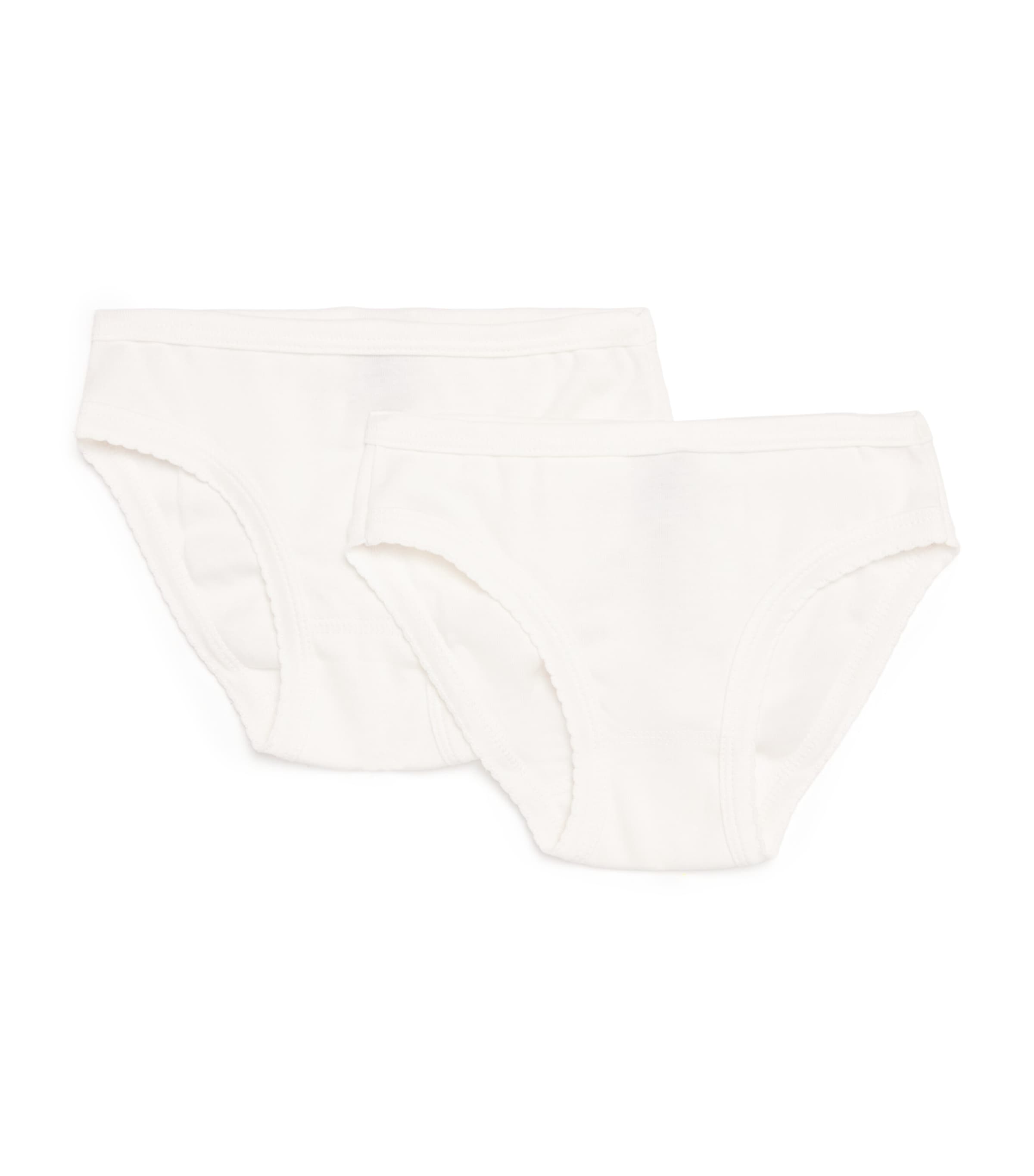 Petit Bateau Pack Of 2 Cotton Briefs In Neutral