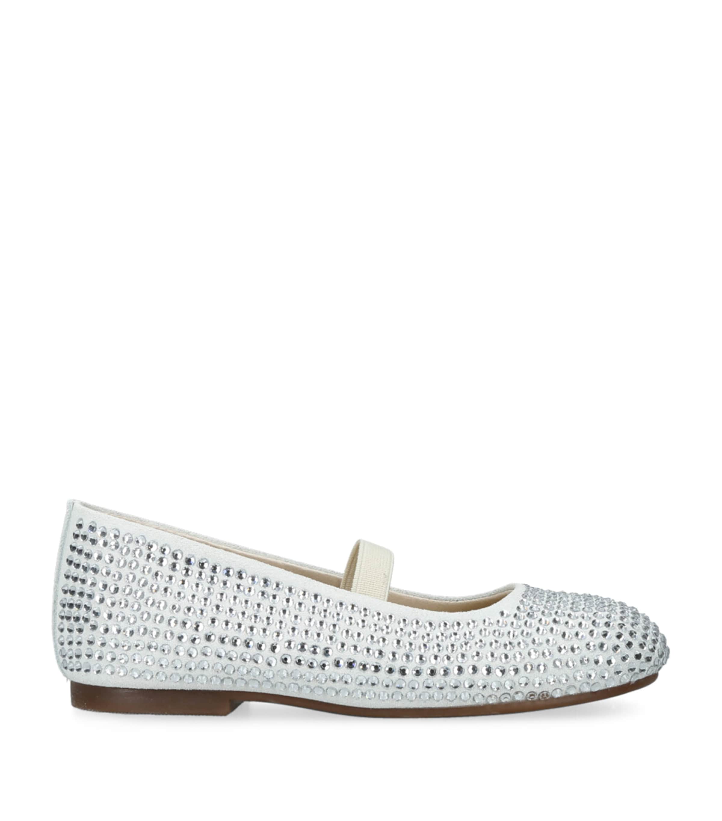 BabyWalker Leather Embellished Mary Janes White Image 1