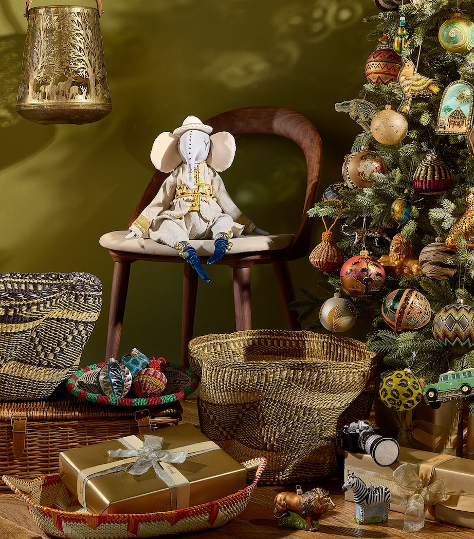 Harrods Woven Christmas Tree (3.5ft) Beige Image 2