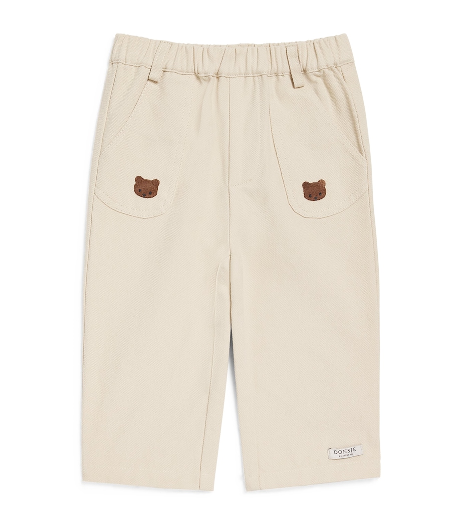 Donsje Cotton Bear Chinos (0 Months-4 Years) Image 1