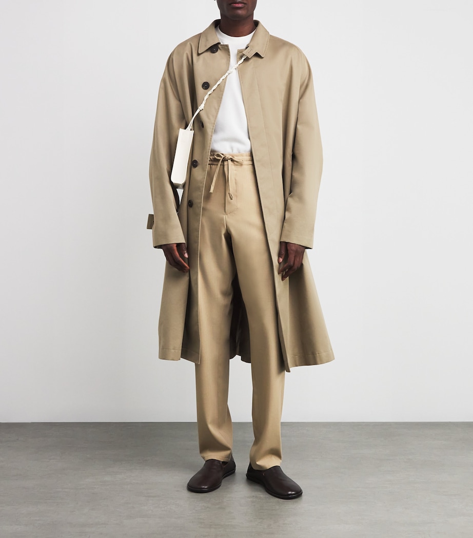 Wool Drawstring Straight-Fit Trousers 703 Image 2