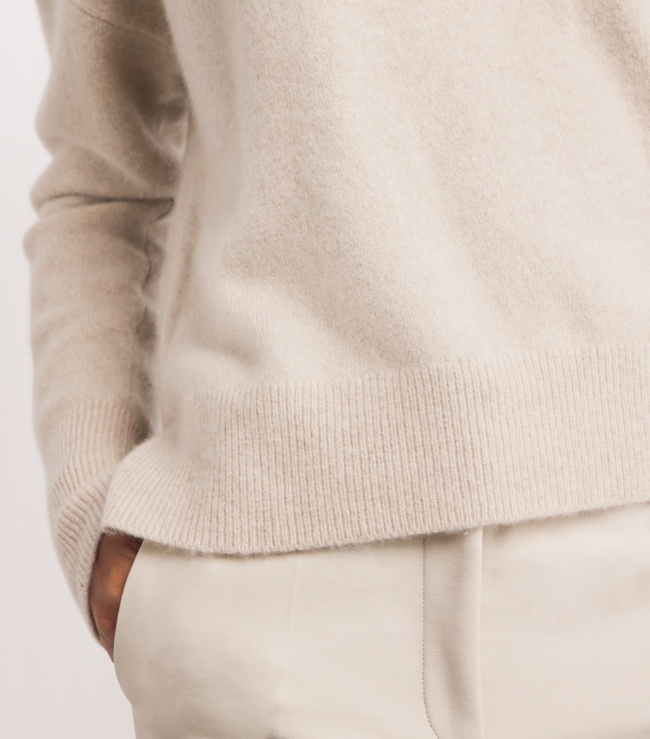 Cashmere-Blend Brushed Sweater AFFOGATO Image 6