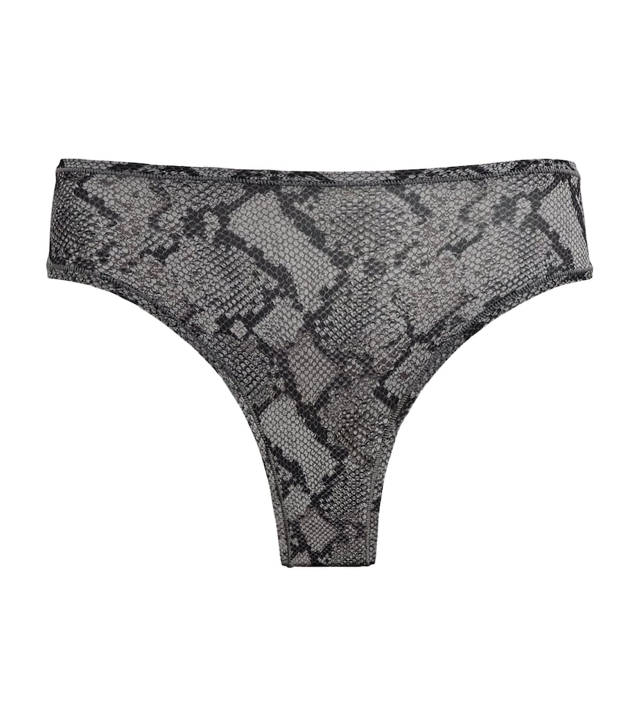 Fits Everybody Snakeskin Print Cheeky Briefs SHADOW SNAKE PRINT Image 1