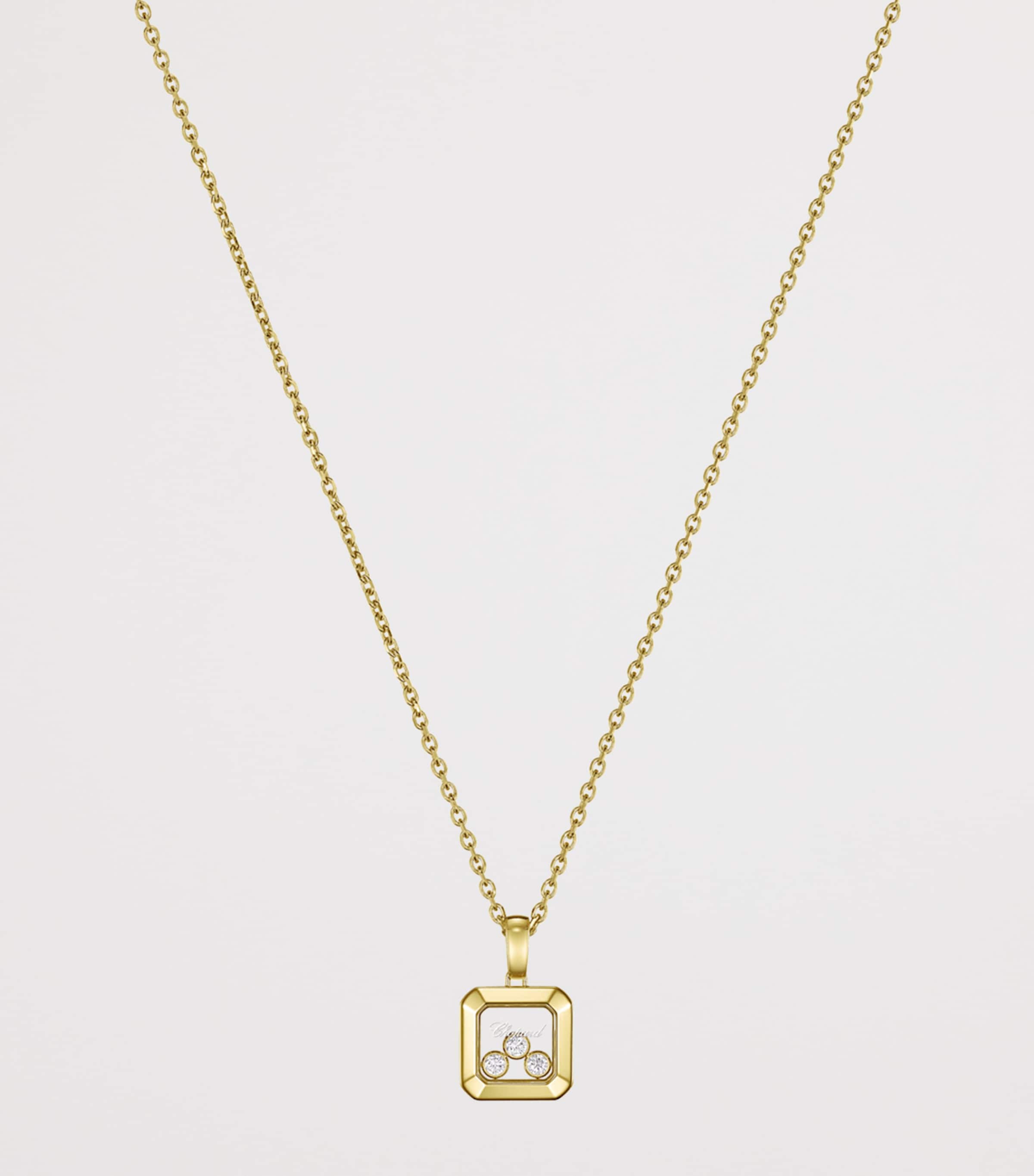Yellow Gold and Diamond Happy Diamonds Icons Necklace 18K YELLOW GOLD Image 2