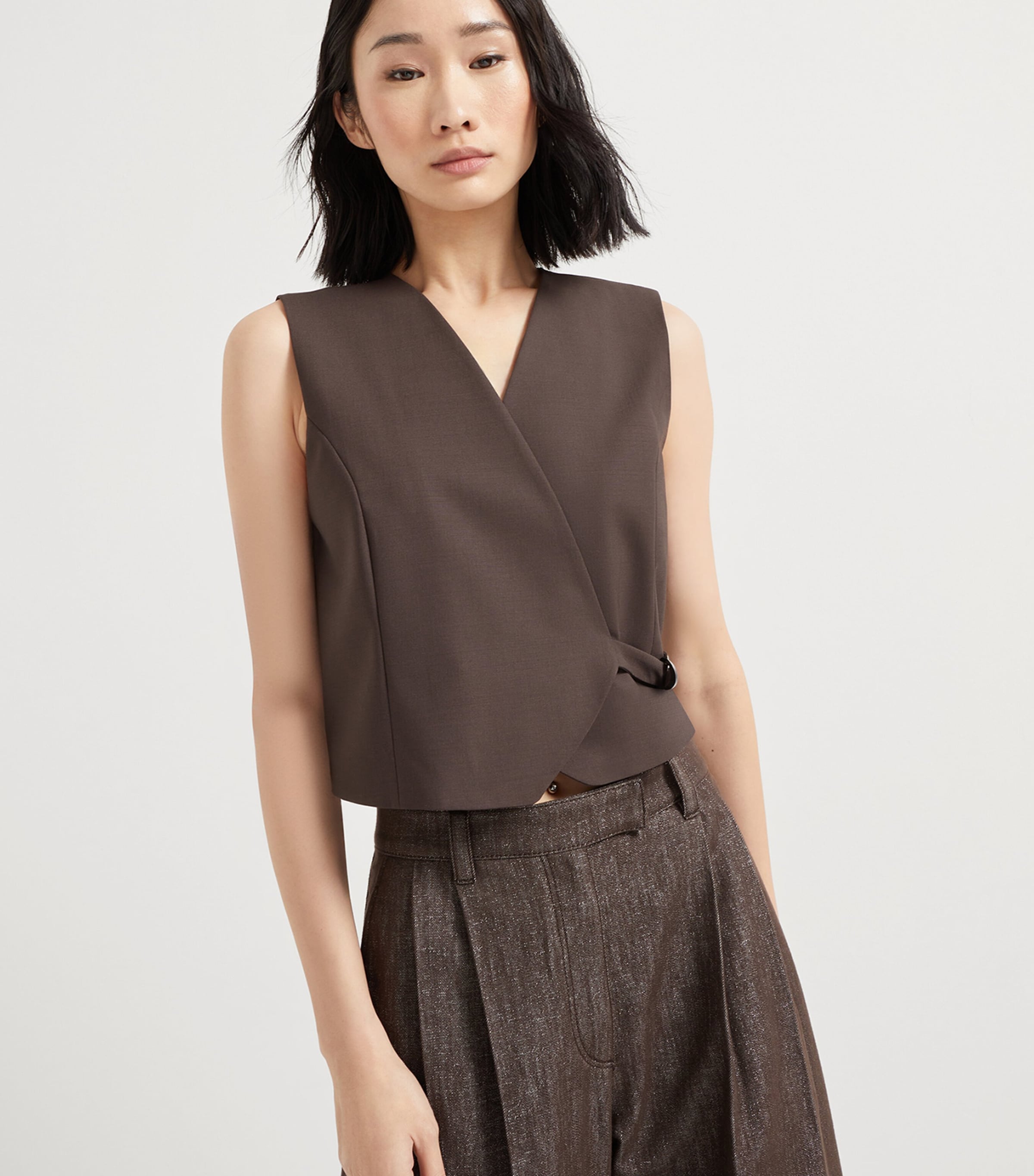 Tropical Luxury Wool Vest C019 Image 2