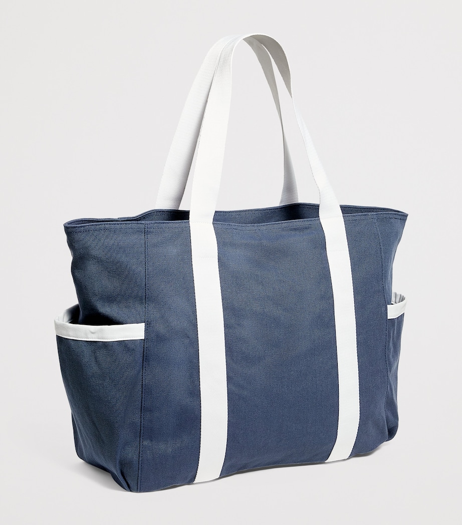 Large Fairhaven Club Tote Bag BLUE NIGHTS/WHITE Image 3