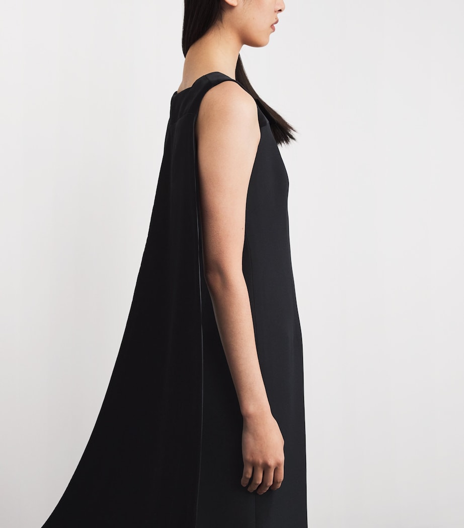 Velvet-Cape Harley Gown BLACK Image 4