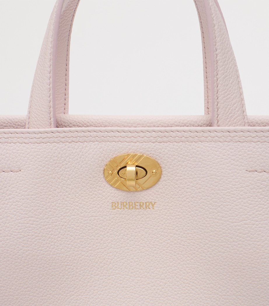 Burberry Womens Mini Calfskin Cotswolds Tote Bag Cameo Pink Image 4