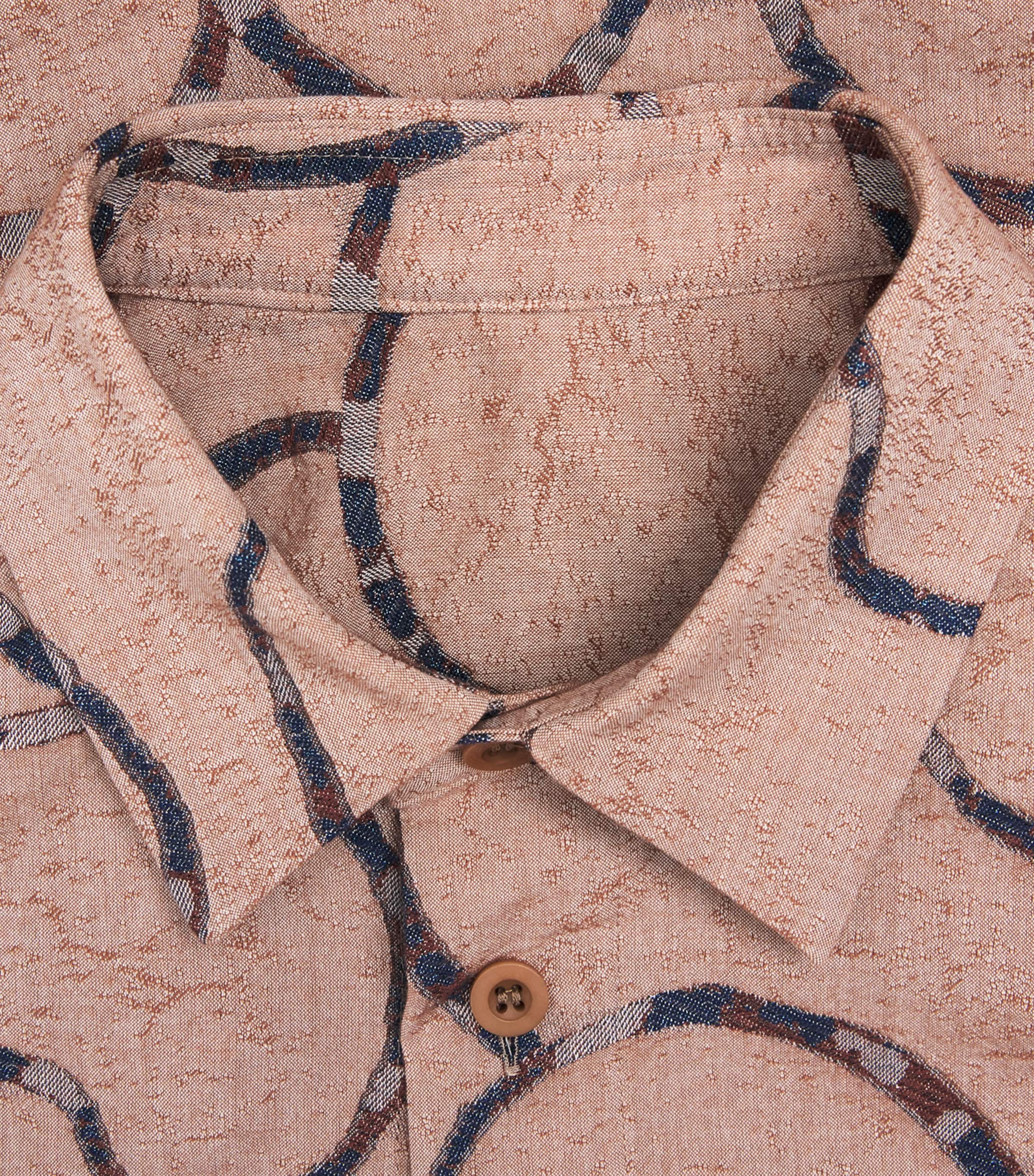 Vase Jacquard Shirt 41-BEIGE Image 5