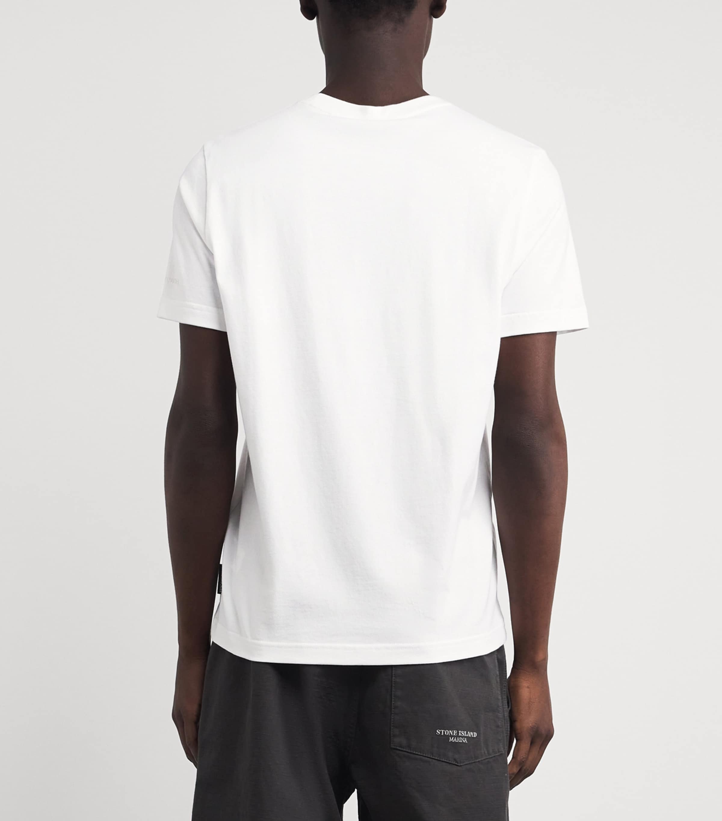 Moose Knuckles Mens Cotton Crescent T-Shirt White Image 5