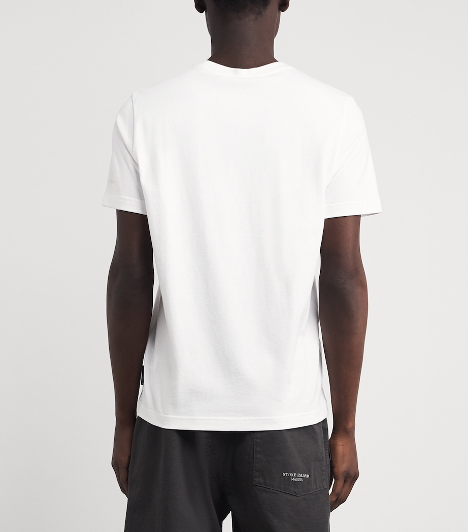 Moose Knuckles Mens Cotton Crescent T-Shirt White Image 5