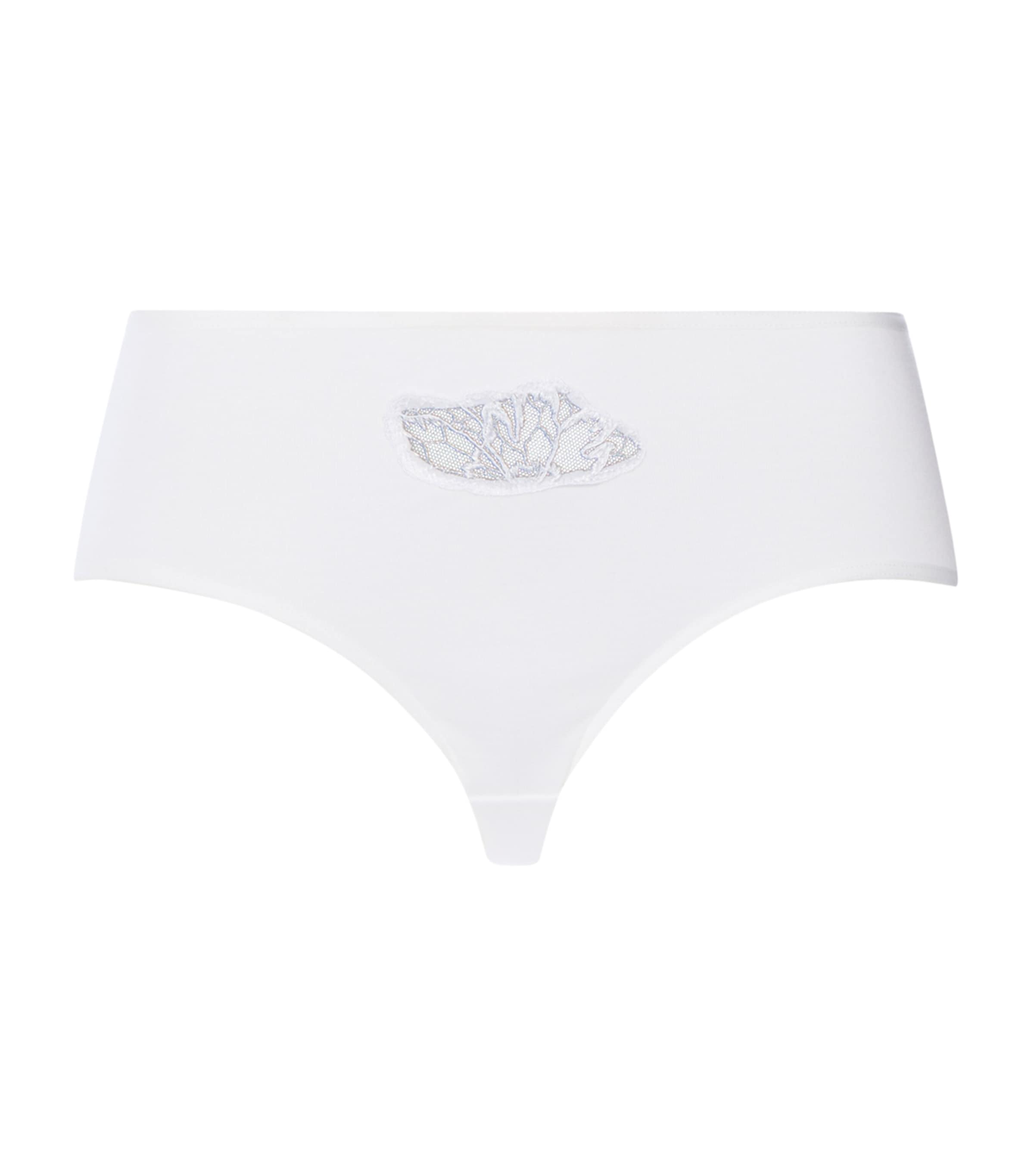 Hanro Womens Pima Cotton Belen Maxi Briefs White Image 1