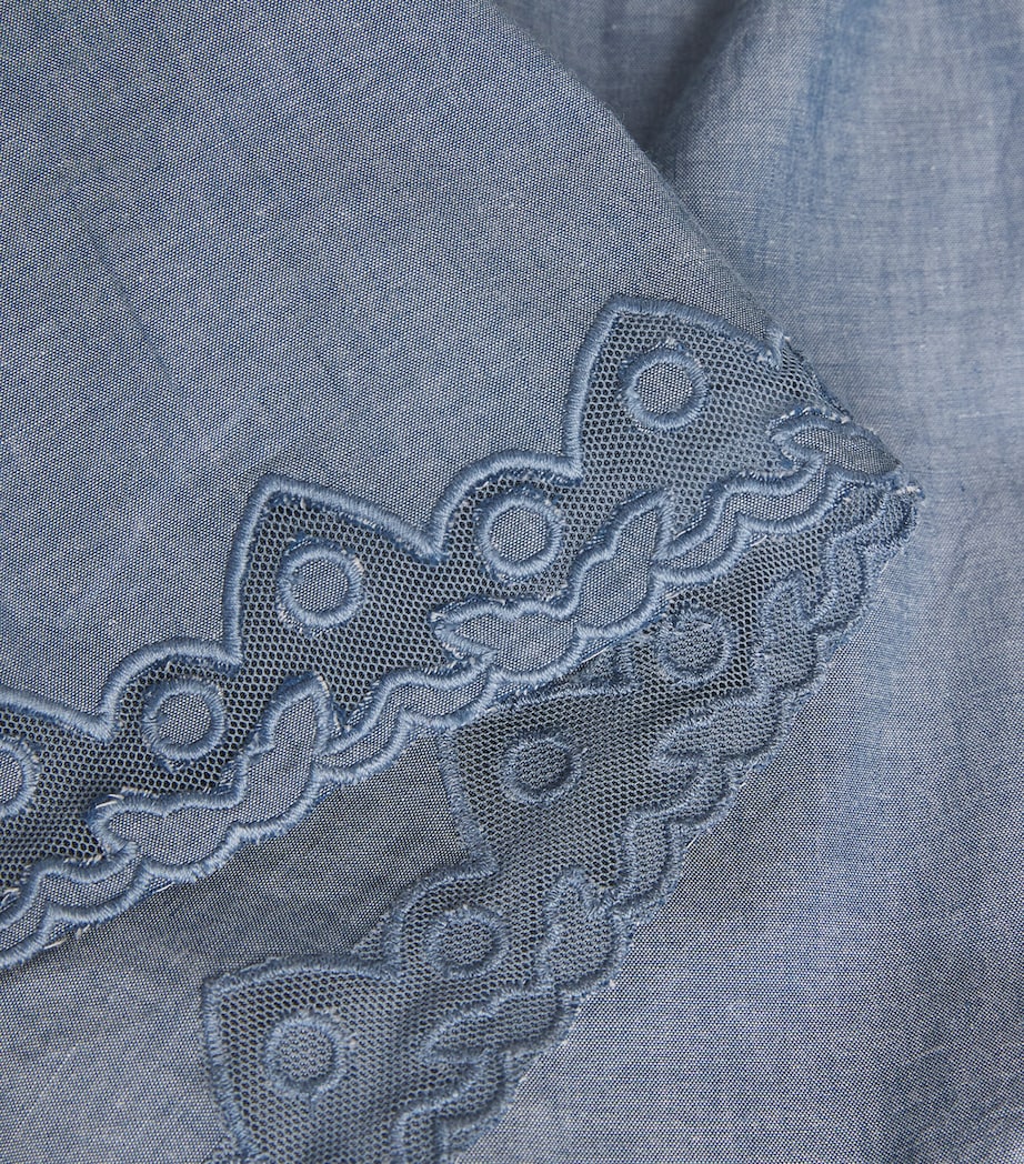 Embroidered Elowen Shorts CHB CHAMBRAY Image 5