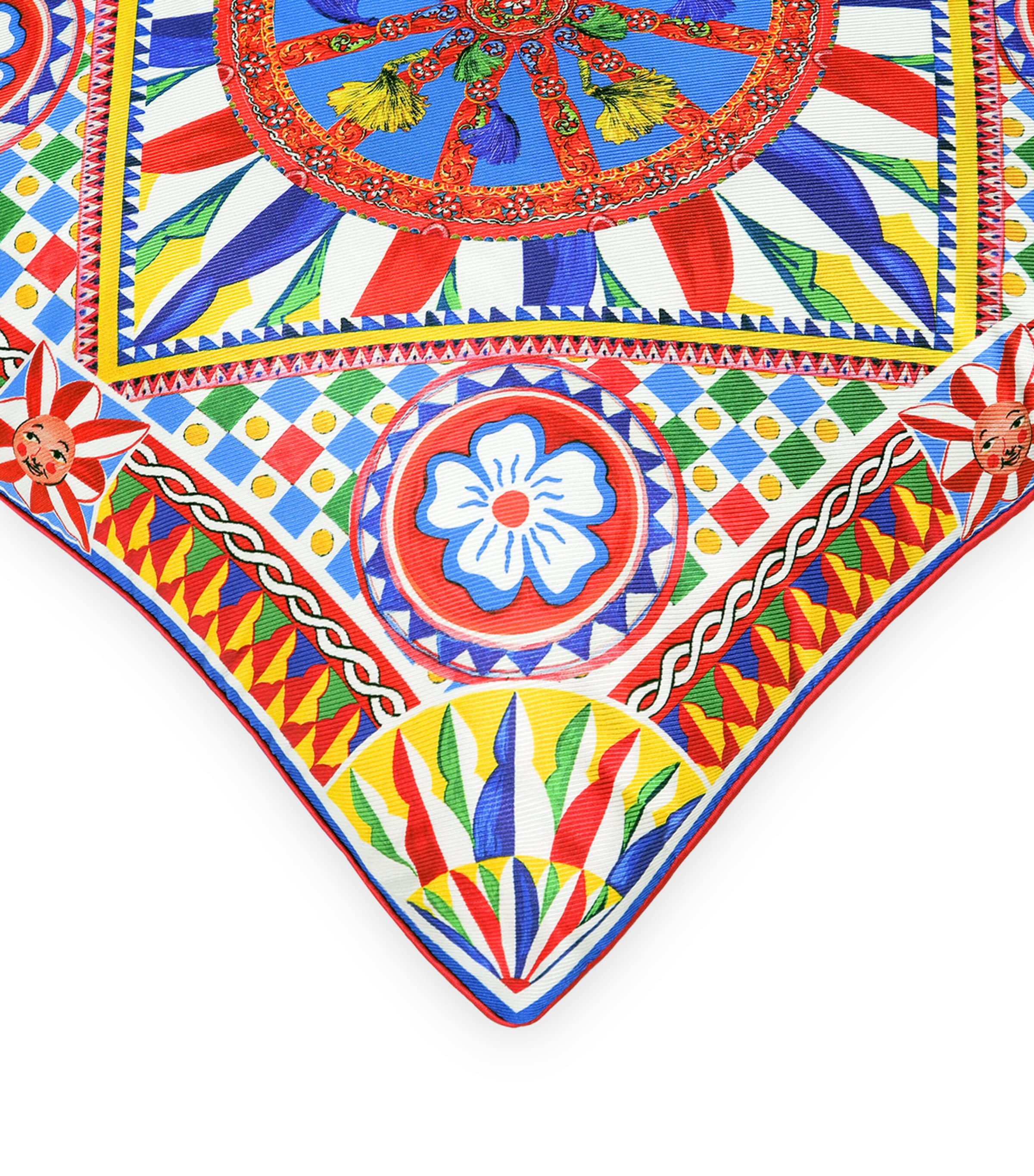 Silk Carretto Square Cushion (45cm x 45cm) UC068 CARRETTO MULTI Image 3