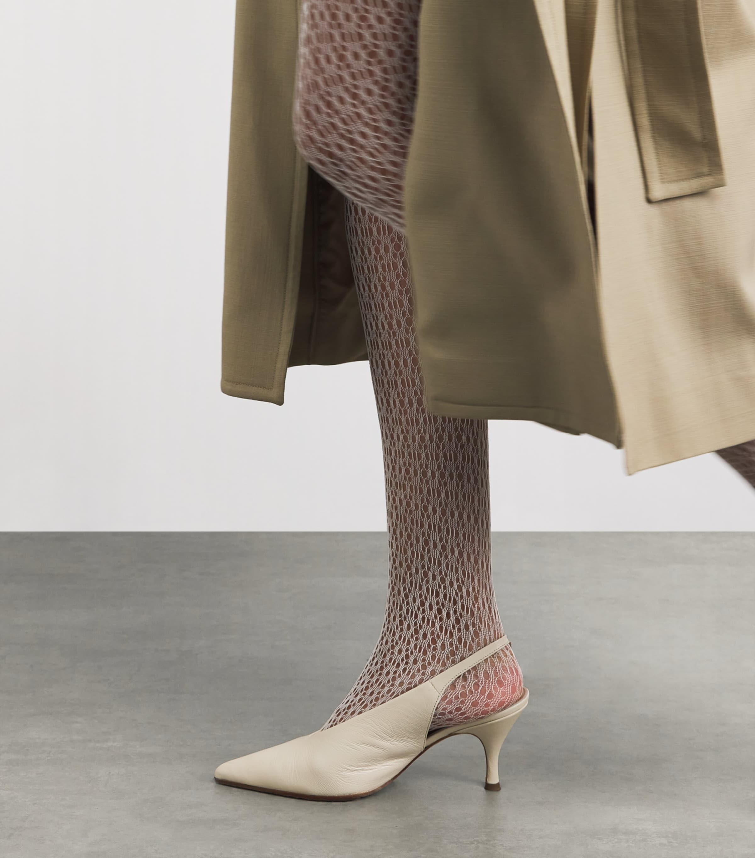 Wolford Womens Daisy Net Tights Buttercrea Image 3