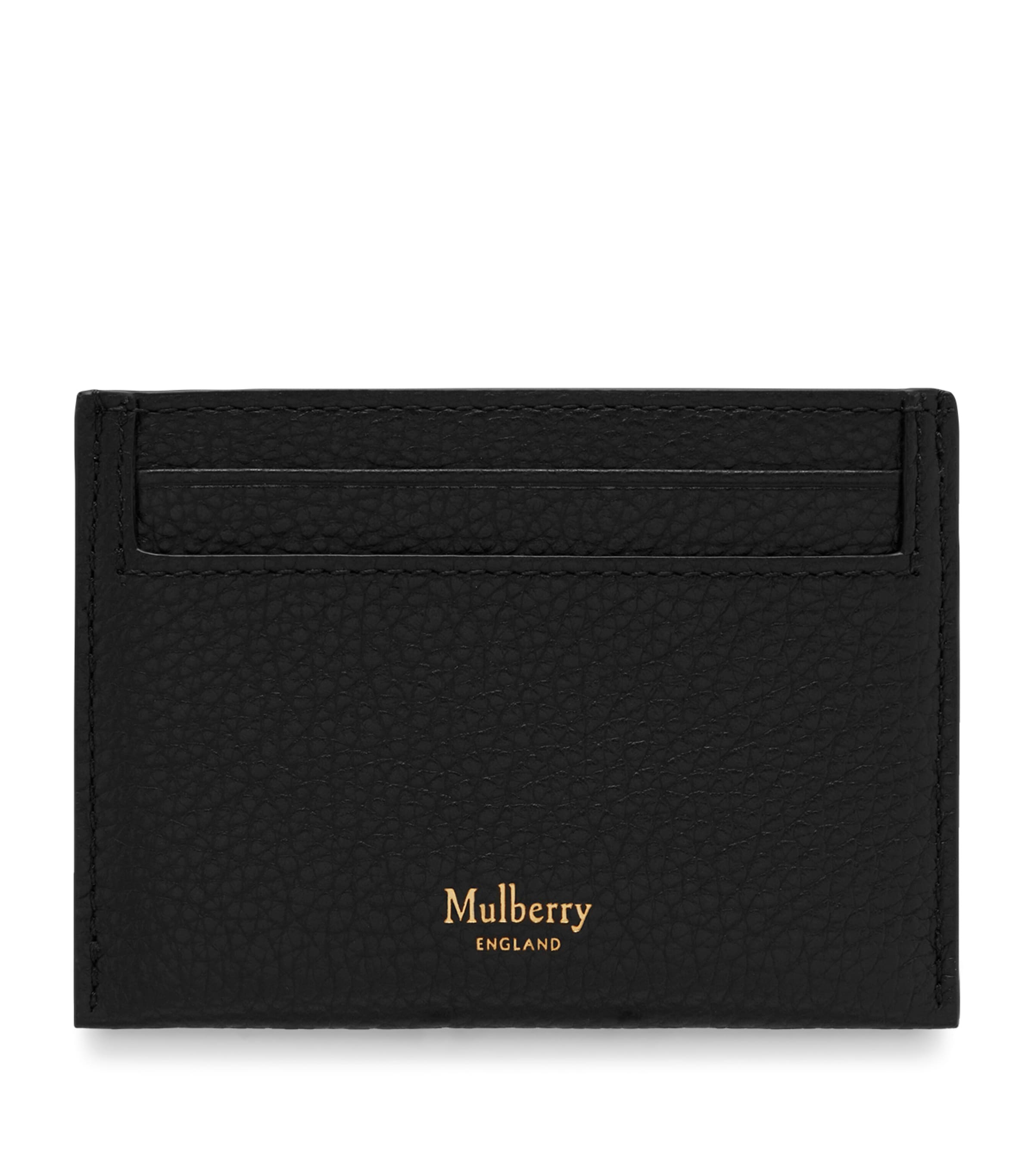 Leather Logo Card Holder BLACK Image 2